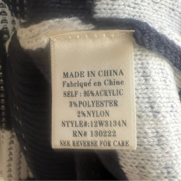 USA Hockey Sweater Oversized Knit Patriotic V-Neck NWT - Picture 8 of 9